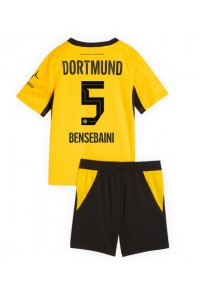 Borussia Dortmund Ramy Bensebaini #5 Babyklær Hjemme Fotballdrakt til barn 2026-27 Korte ermer (+ Korte bukser)